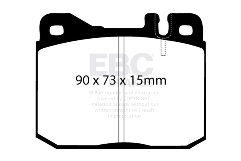 EBC 76-79 Mercedes-Benz 230 Ultimax2 Front Brake Pads