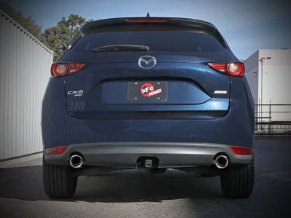 aFe Takeda 17-21 Mazda CX-5 2.5L (t) 2.5in. SS Axle-Back Exhaust System w/Polished Tips