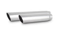 Vibrant 3in Round SS Truck/SUV Exhaust Tip (Single Wall Angle Cut) - 2.5in inlet 18in long