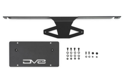 DV8 Offroad 2021 Ford Bronco Capable Bumper Slanted Front License Plate Mount