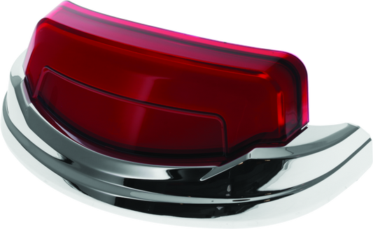 Kuryakyn Tracer Rear Fender Tip Light Chrome Red Lens