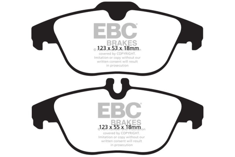 EBC 13-16 Mercedes-Benz GLK250 2.1 Twin TD Yellowstuff Rear Brake Pads