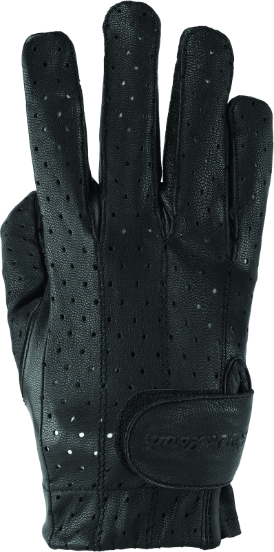 River Road Tucson Leather Perforated Gloves Black Womens - 2XL