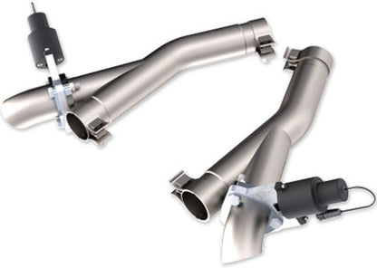 QTP 11-18 Dodge Durango 5.7L 2.5in 304SS Aggressor Cutout Dual Mid Pipes