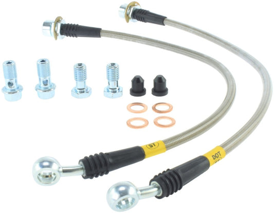 StopTech 94-02 Ford Mustang (Exc Cobra) / 03-04 Mustang Base & GT Stainless Steel Front Brake Lines