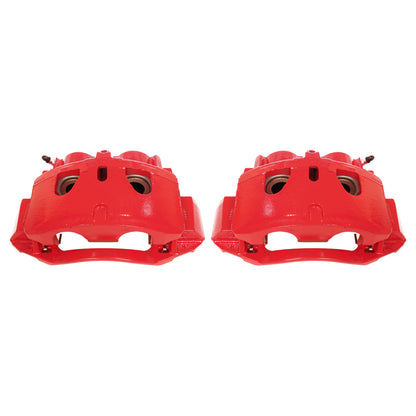 Power Stop 11-19 Chevrolet Silverado 2500 HD Front Red Calipers w/Brackets - Pair