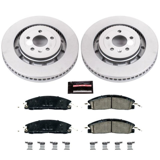 Power Stop 13-19 Ford Explorer Front Z17 Evolution Geomet Coated Brake Kit