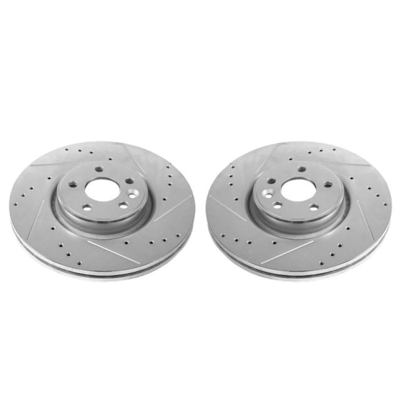 Power Stop 12-18 Volvo S60 Front Evolution Drilled & Slotted Rotors - Pair