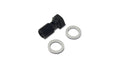 Vibrant Aluminum Banjo Bolt w/ 2 Washers (M8x1.25 20mm LG) - Anodized Black