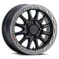 Raceline A14BG Alpha 15x7in/5x114.3 BP/25mm Offset/68mm Bore - Black & Gunmetal Ring Beadlock Wheel