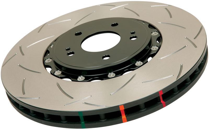DBA Nissan Skyline (Various) Front Slotted 5000 Series 2 Piece Rotor Assembled w/ Black Hat