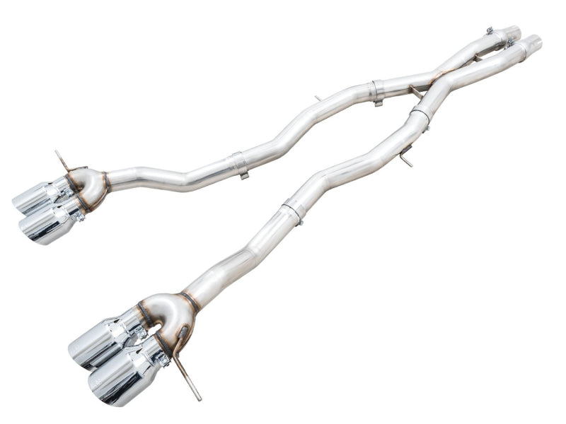 AWE Track Edition Catback Exhaust for BMW G8X M3/M4 - Chrome Silver Tips - Precision R