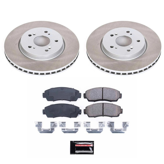 Power Stop 2012 Honda Crosstour Front Semi-Coated Rotor Kit