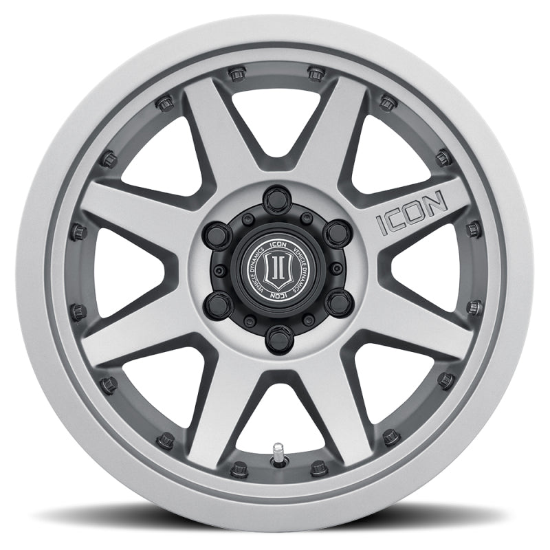 ICON Rebound Pro 17x8.5 6x5.5 25mm Offset 5.75in BS 95.1mm Bore Titanium Wheel