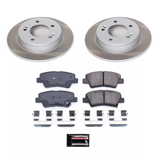 Power Stop 14-16 Kia Soul Rear Semi-Coated Rotor Kit