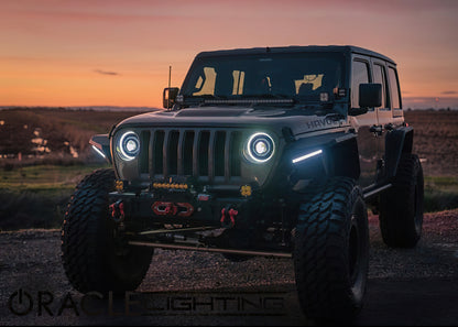 Oracle Jeep JL/Gladiator JT Oculus Bi-LED Projector Headlights - Amber/White Switchback SEE WARRANTY