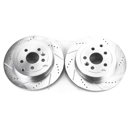 Power Stop 08-12 Land Rover LR2 Rear Evolution Drilled & Slotted Rotors - Pair