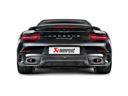 Akrapovic 14-15 Porsche 911 Turbo/Turbo S (991) Slip-On Line (Titanium) w/ Carbon Titanium Tips