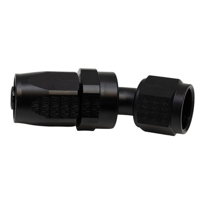 DeatschWerks 8 AN Female Flare Swivel 30-Degree Hose End CPE - Anodized Matte Black