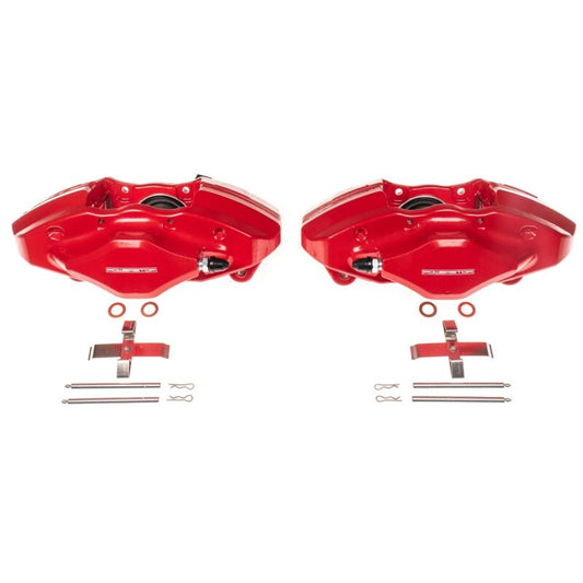 Power Stop 08-14 Subaru Impreza Rear Red Calipers w/o Brackets - Pair