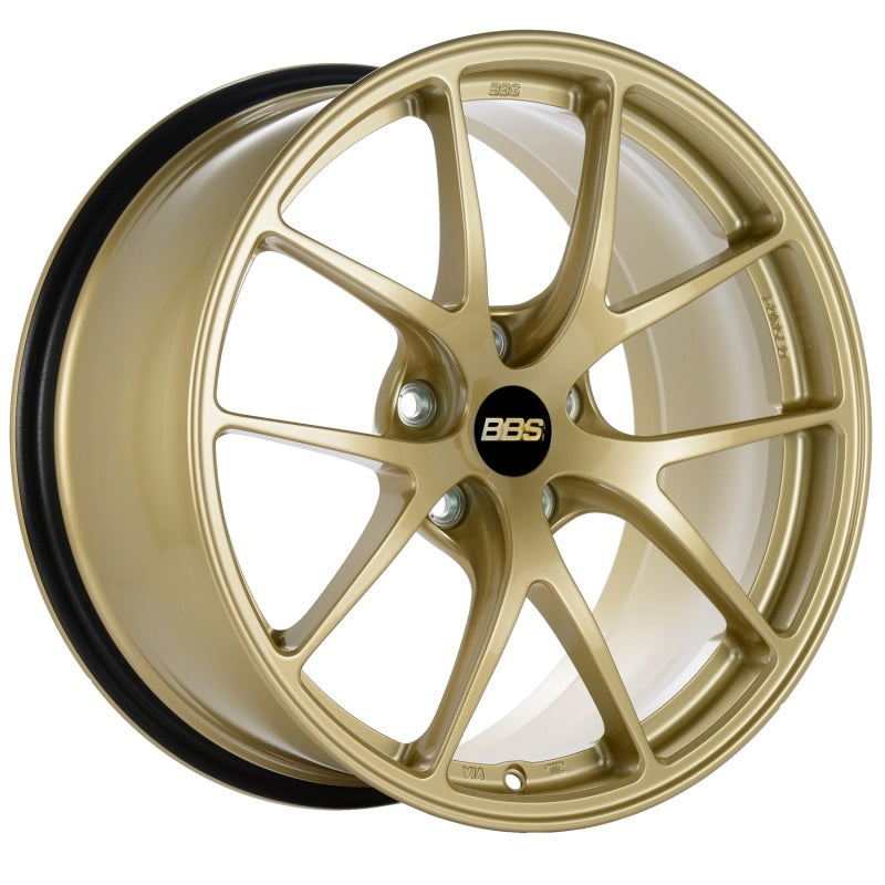 BBS RI-A 18x9.5 5x114.3 ET22 Gold Wheel -82mm PFS/Clip Required