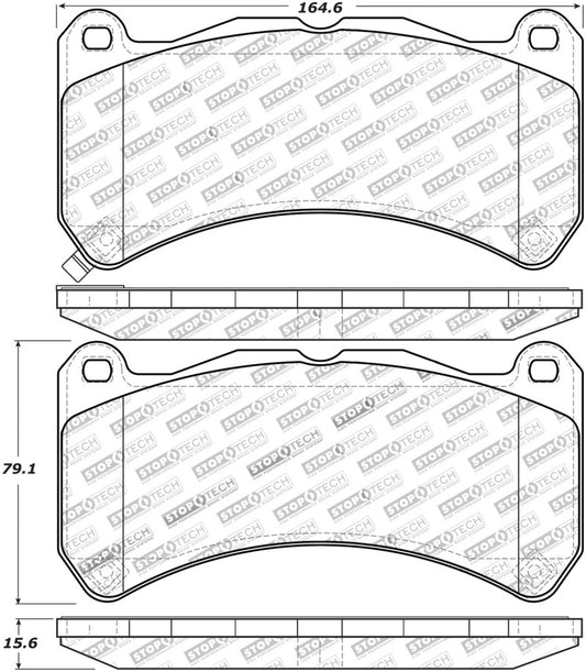 StopTech Performance 08-09 Lexus IS F Front Brake Pads