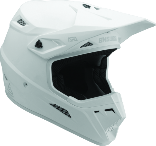 Answer AR1 Solid Helmet White Youth - Medium