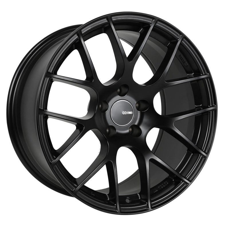 Enkei Raijin 18x9.5 35mm Offset 5x114.3 Bolt Pattern 72.6 Bore Dia Black Wheel