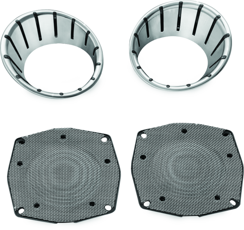 Kuryakyn LED Speaker Bezels 96-13 Touring Models Chrome