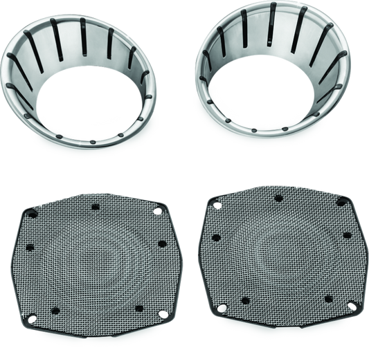 Kuryakyn LED Speaker Bezels 96-13 Touring Models Chrome