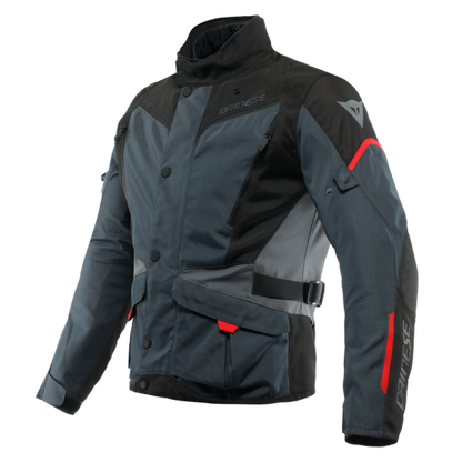 Dainese Tempest 3 D Dry Jacket Ebony/Black/Lava Red Size - 48