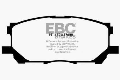 EBC 04-07 Lexus RX330 3.3 Greenstuff Front Brake Pads