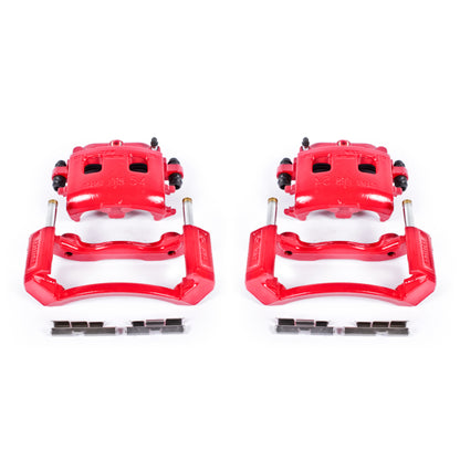 Power Stop 02-05 Dodge Ram 1500 Front Red Calipers w/Brackets - Pair