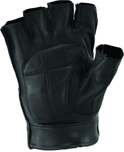 Kuryakyn Leather By River Road Tucson Shorty Gloves Black - Small