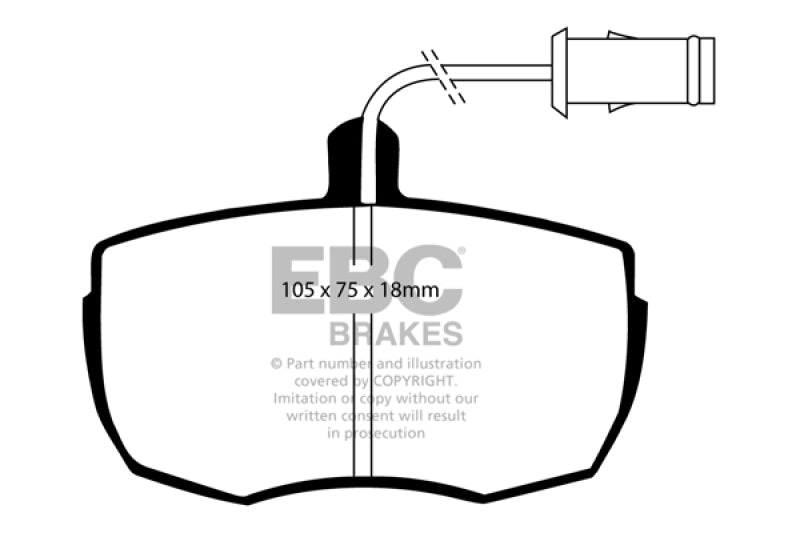 EBC 87-89 Land Rover Range Rover 3.5 Ultimax2 Front Brake Pads