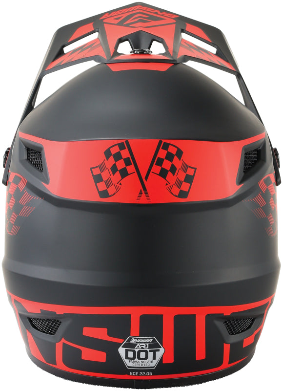 Answer AR1 Sweep Helmet Black/Red - 2XL