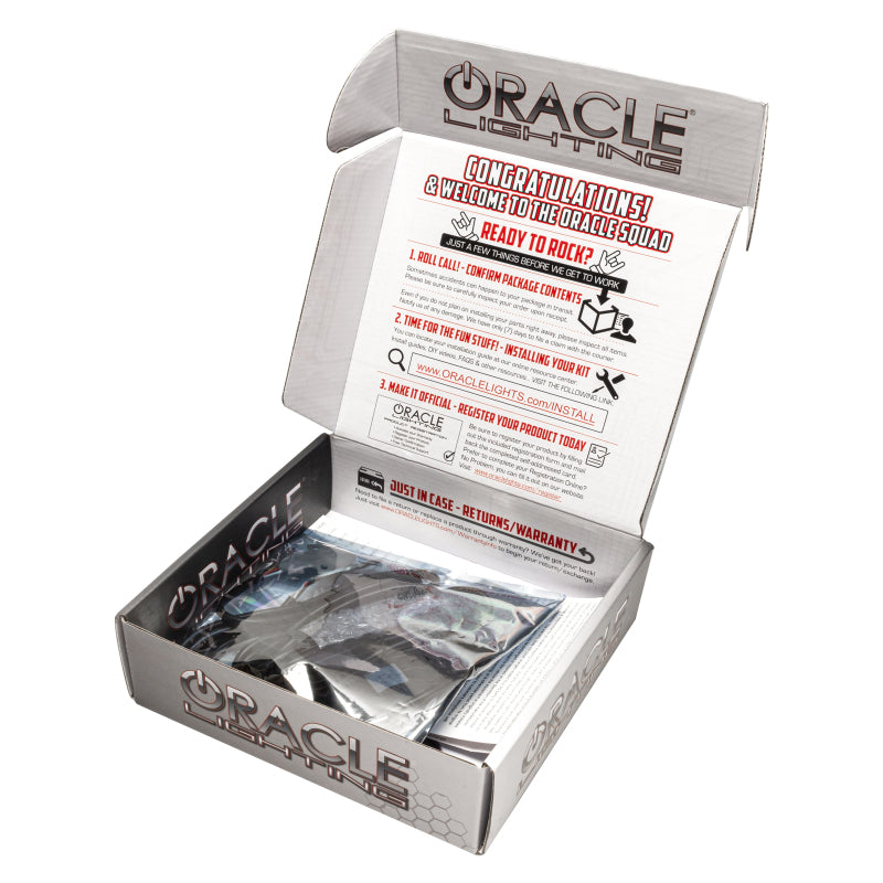 Oracle Dodge Charger 05-14 LED Waterproof Fog Halo Kit - White SEE WARRANTY