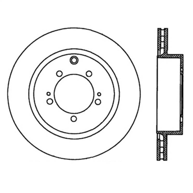 StopTech Power Slot 03-06 Evo 8 & 9 Slotted Right Rear Rotor