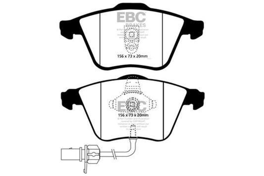 EBC 02-04 Audi A6 Quattro 2.7 Twin Turbo Sedan (4 Pad Set) Ultimax2 Front Brake Pads