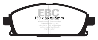 EBC 01 Infiniti Q45 4.1 Yellowstuff Front Brake Pads