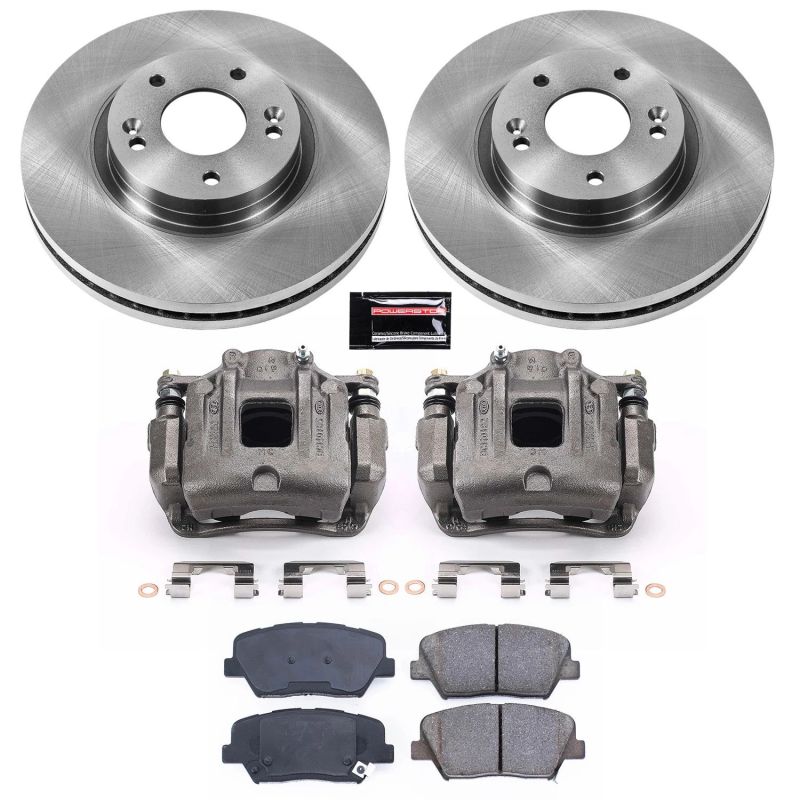 Power Stop 10-12 Hyundai Santa Fe Front Autospecialty Brake Kit w/Calipers