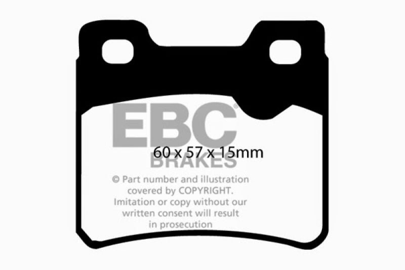 EBC 94-96 Saab 900 2.0 Turbo Yellowstuff Rear Brake Pads