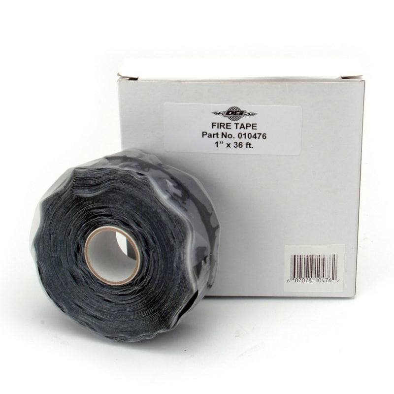 DEI Fire Tape 1in x 36ft Roll - Self Vulcanizing Tape - Black