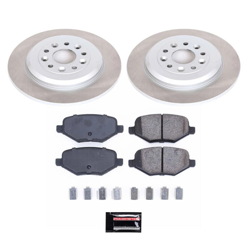 Power Stop 13-15 Lincoln MKX Rear Semi-Coated Rotor Kit