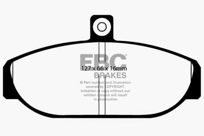 EBC 85-93 Volvo 740 2.1 (Girling) Greenstuff Front Brake Pads