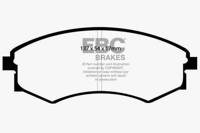 EBC 92-95 Hyundai Elantra 1.6 Ultimax2 Front Brake Pads