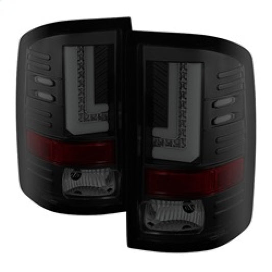 Spyder GMC Sierra 14-16 LED Tail Lights Black Smoke ALT-YD-GS14-LBLED-BSM