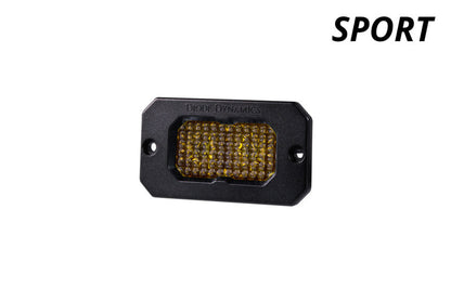 Diode Dynamics Stage Series 2 In LED Pod Sport - Yellow Flood Flush ABL Each