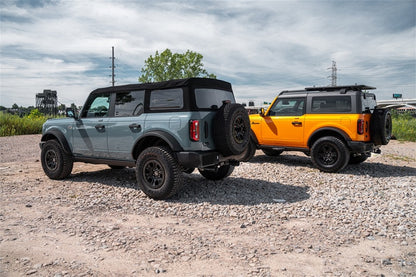 Corsa 21-24 Ford Bronco 2.7L 4-Door 2.75in Cat-Back Dual Rear Exhaust w/ 4in Straight-Cut Black Tips