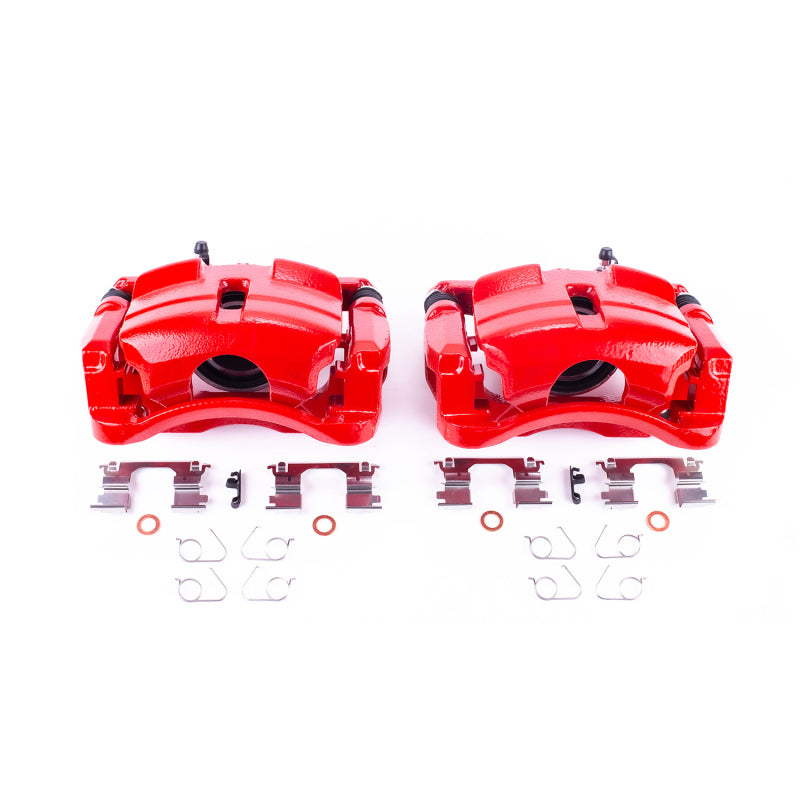 Power Stop 14-18 Nissan Rogue Front Red Calipers w/Brackets - Pair